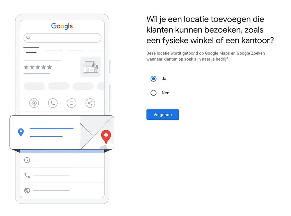 bedrijf op google maps zetten