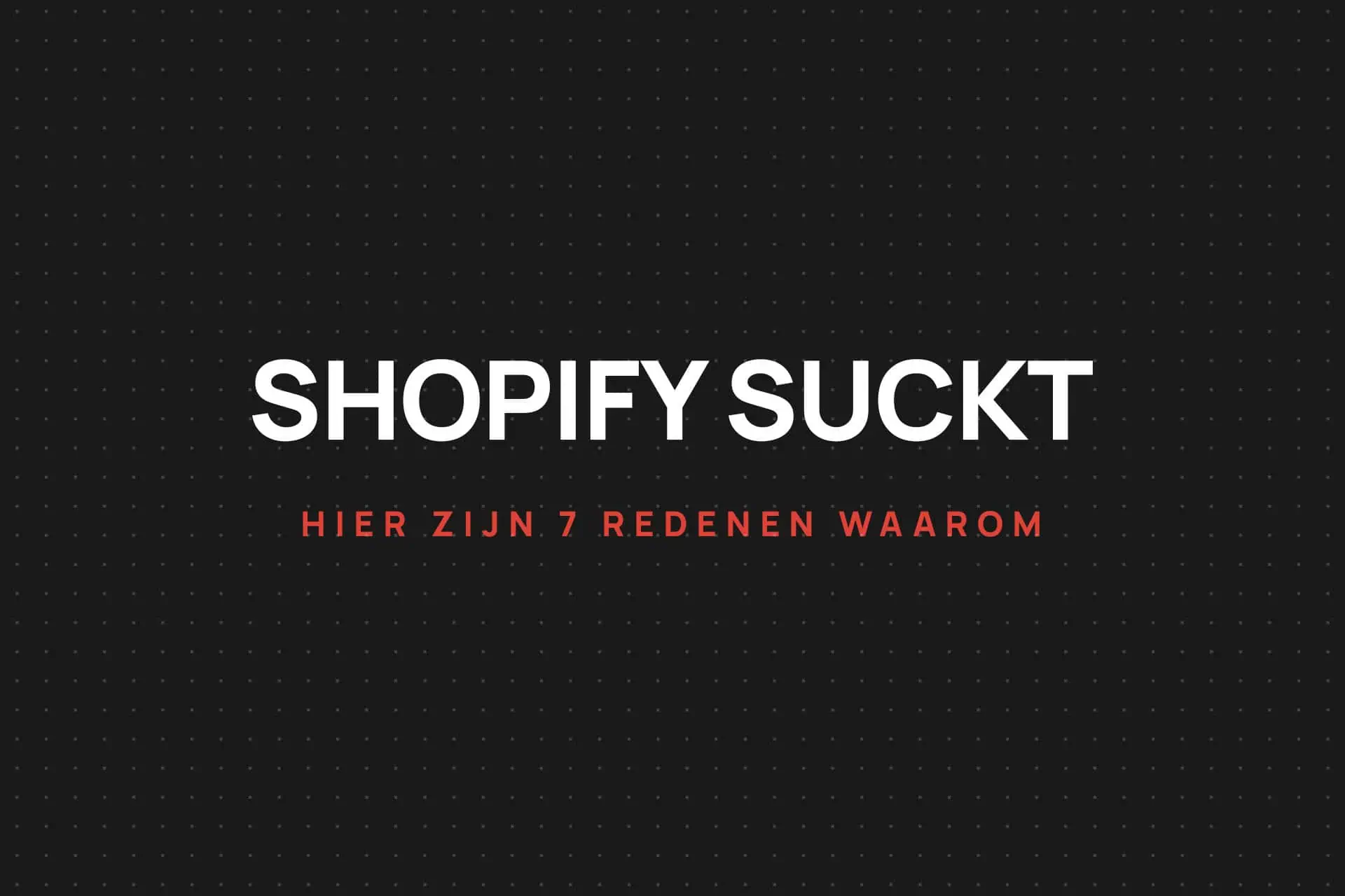 shopify webshop